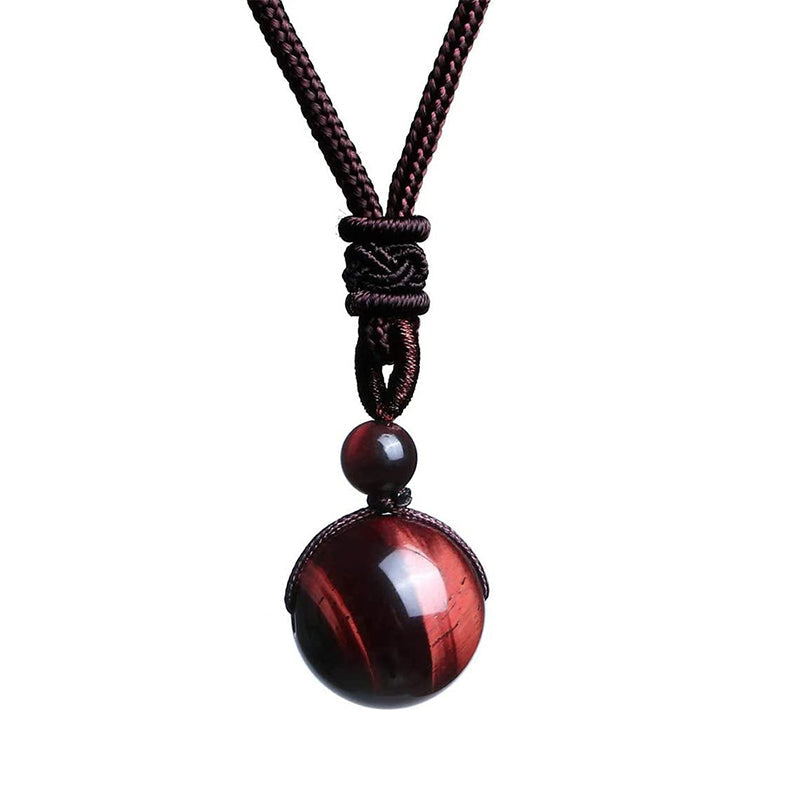 Karma Stone Tibetan Tiger's Eye Protection Necklace