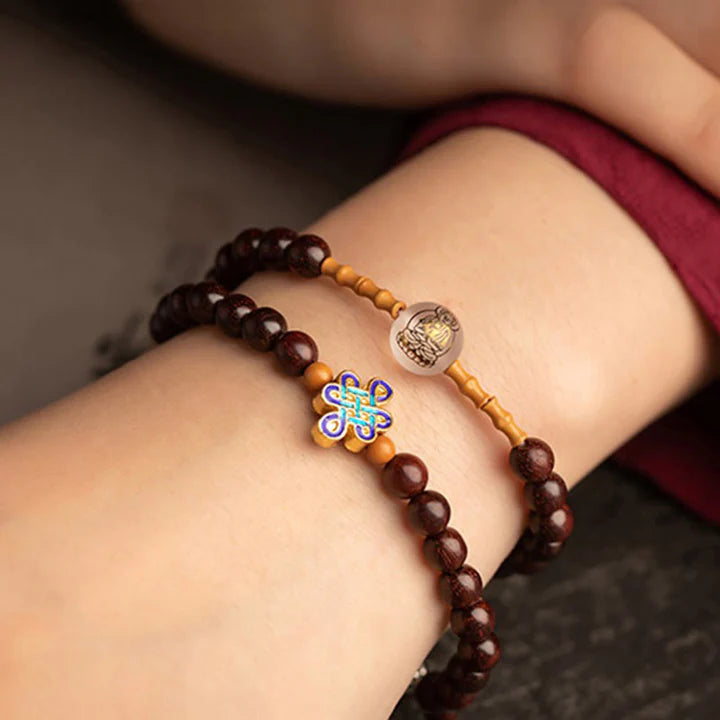 Karma Stone Chinese Zodiac Amulet Blessing Double Layer China Lucky Bracelet