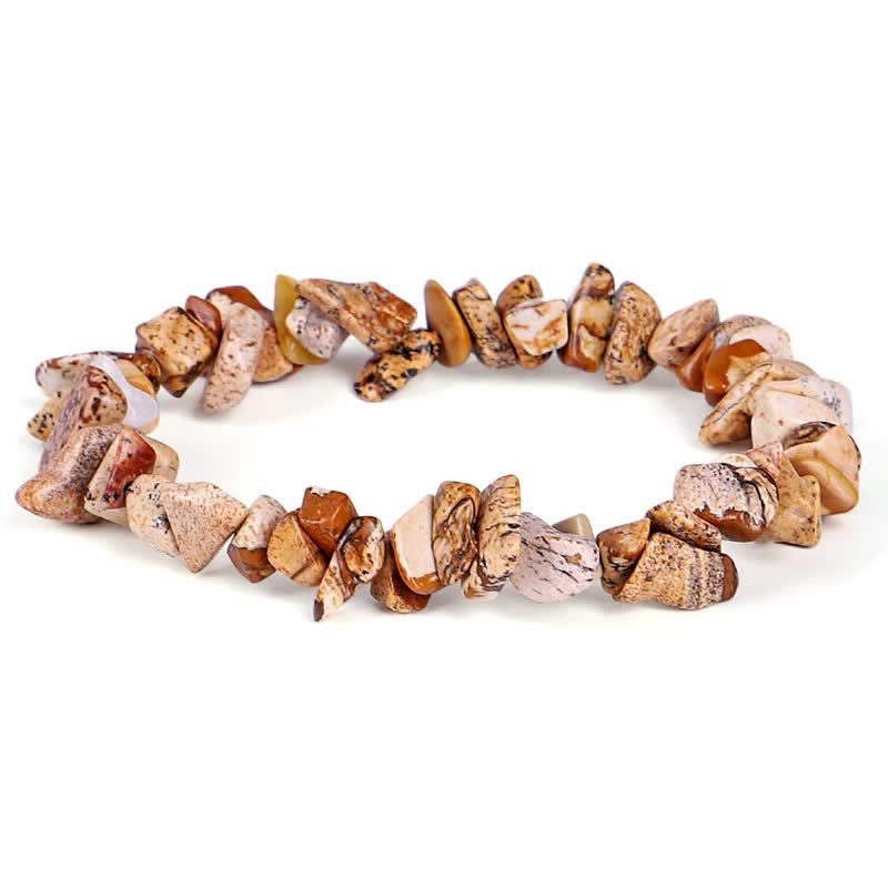 Karma Stone Amethyst Lazurite Various Crystal Stone Healing Positive Bracelet