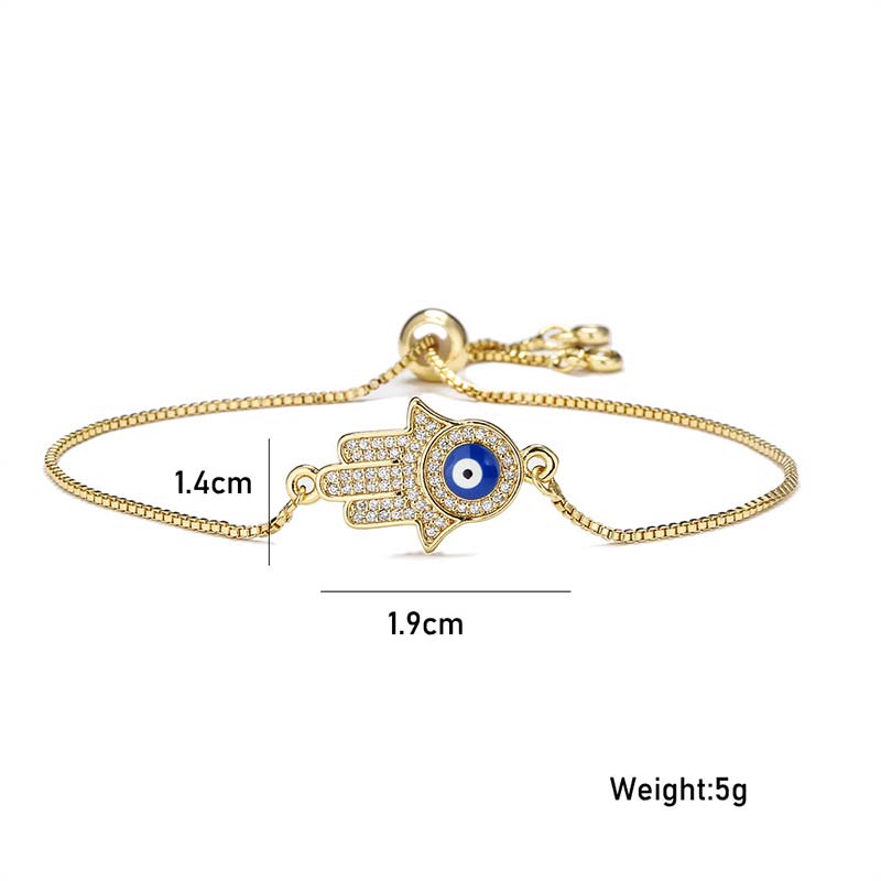 Karma Stone Evil Eye Protection Courage Bracelet