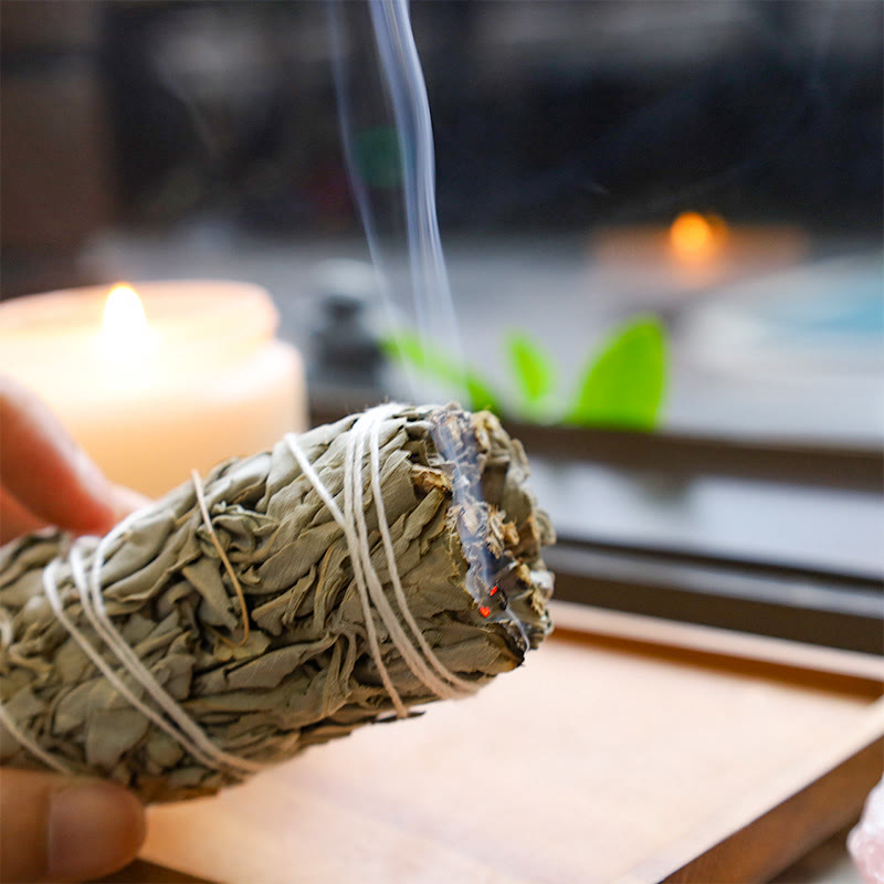 Karma Stone Smudge Stick for Home Cleansing Incense Healing Meditation and California Smudge Sticks Rituals