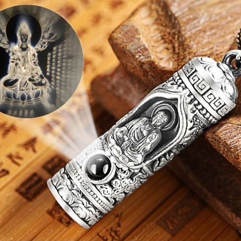 Karma Stone Chinese Zodiac Natal Buddha Projection Prosperity Necklace Pendant