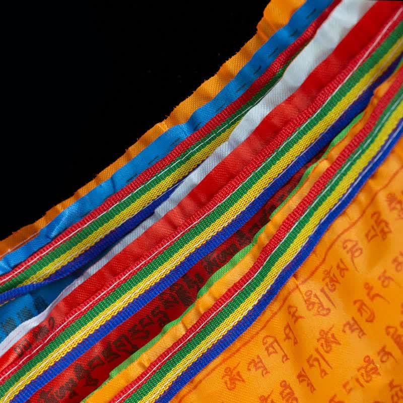 Karma Stone Tibetan 5 Colors Windhorse Blessing Outdoor 20 Pcs Prayer Flag