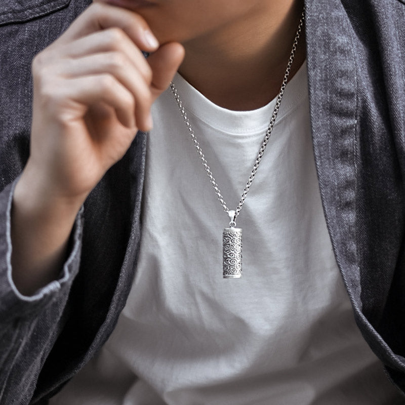Karma Stone Six True Words Protection Necklace Pendant