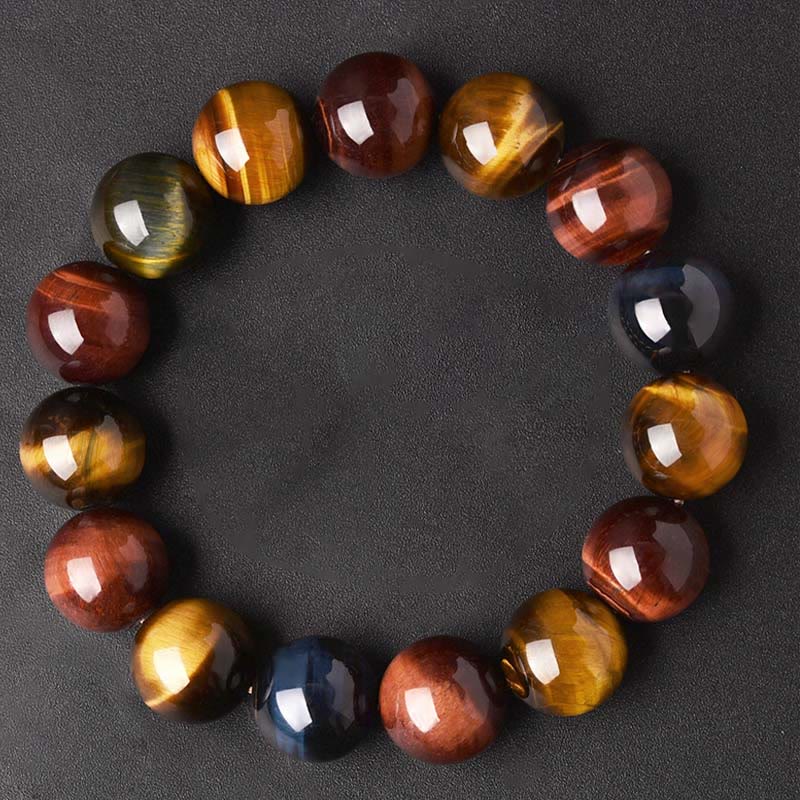 Karma Stone Natural Tiger Eye Positive Protection Bracelet