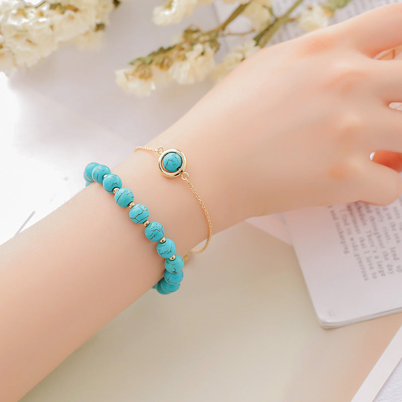 Karma Stone Sun Stone Strawberry Quartz Crystal Positive Bracelet