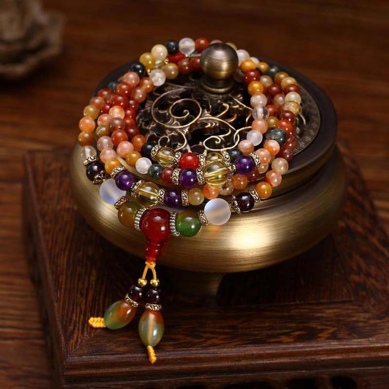 Karma Stone The 108 Quartz Healing Mala Bracelet