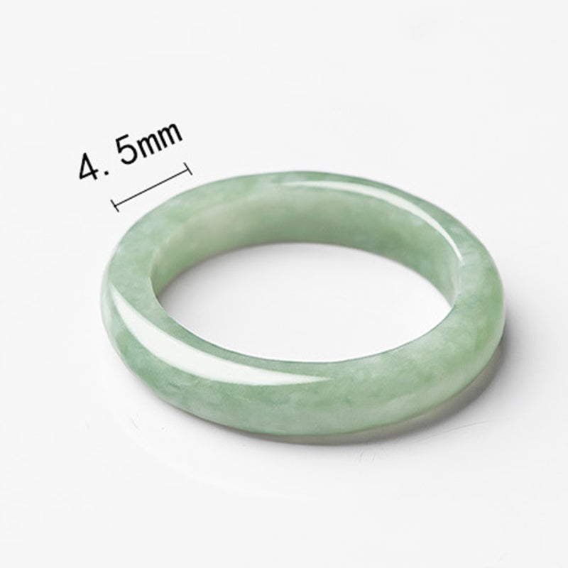 Karma Stone Natural Jade Prosperity Abundance Ring