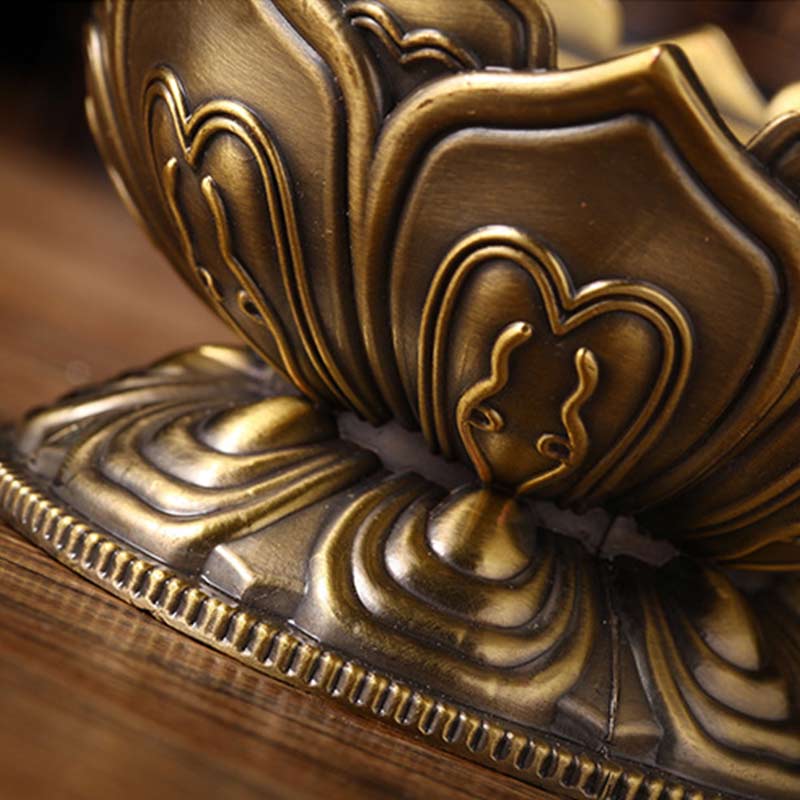 Karma Stone Tibetan Lotus Shaped Purify Incense Burner