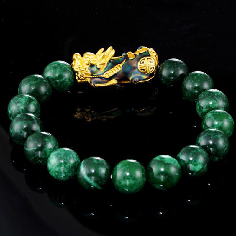 Karma Stone FengShui PiXiu Jade Protection Bracelet