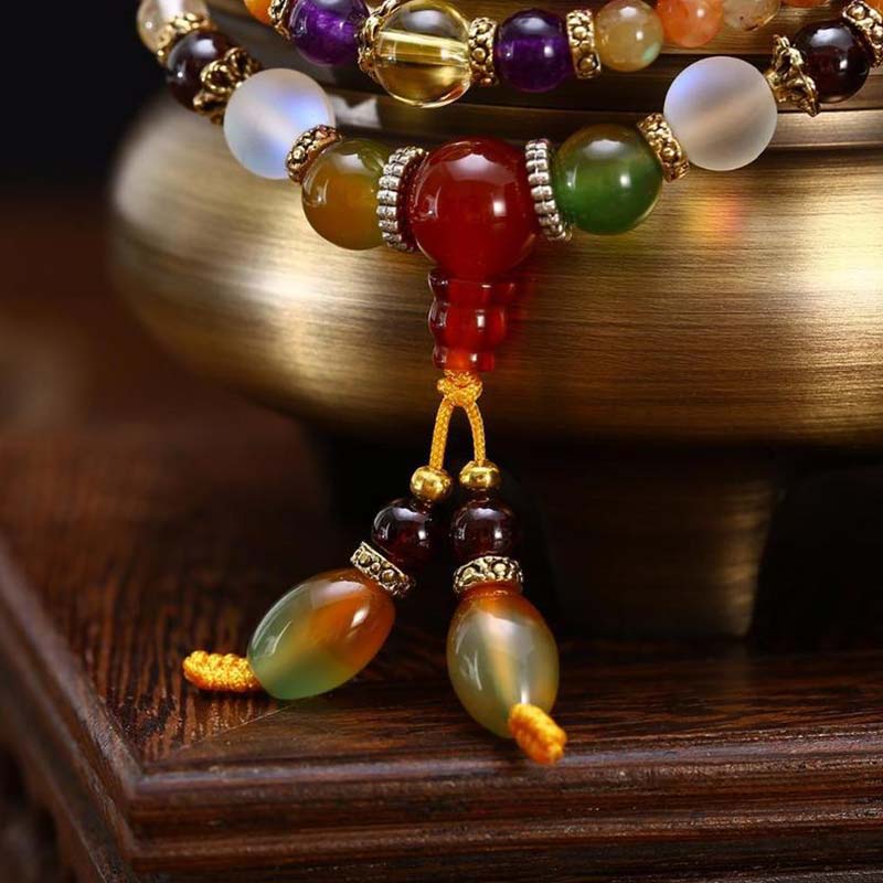 Karma Stone The 108 Quartz Healing Mala Bracelet