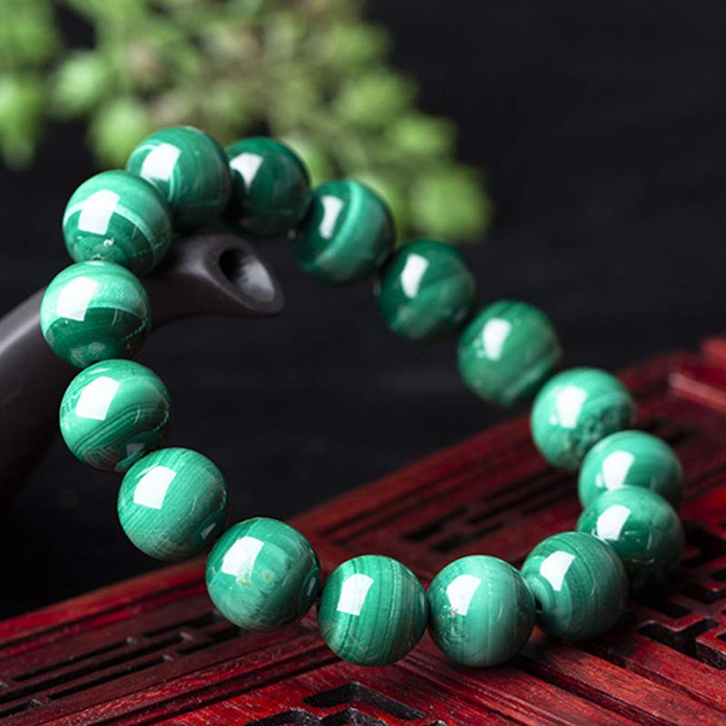 Karma Stone Natural Malachite Protection Calmness Bracelet