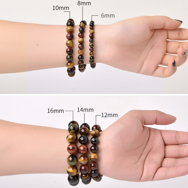 Karma Stone Natural Tiger Eye Positive Protection Bracelet