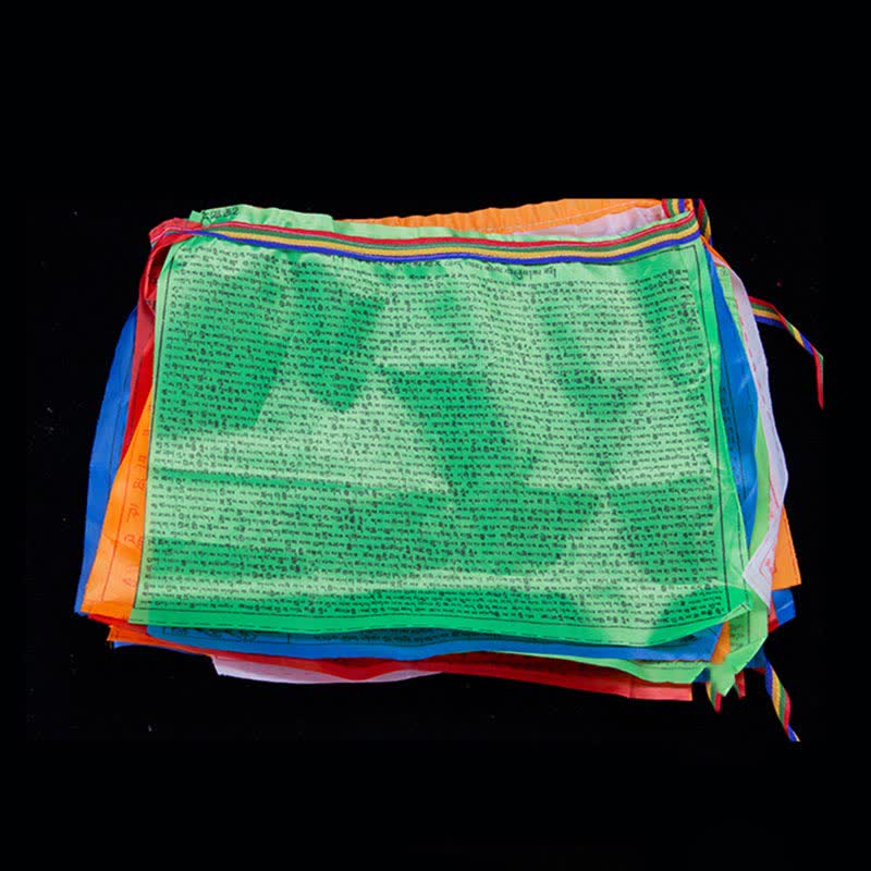 Karma Stone Tibetan 5 Colors Windhorse Blessing Outdoor 20 Pcs Prayer Flag