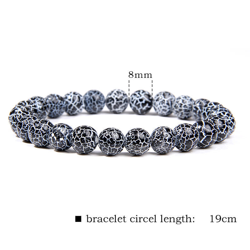 Karma Stone Natural Agate Stone Crystal Balance Beaded Bracelet