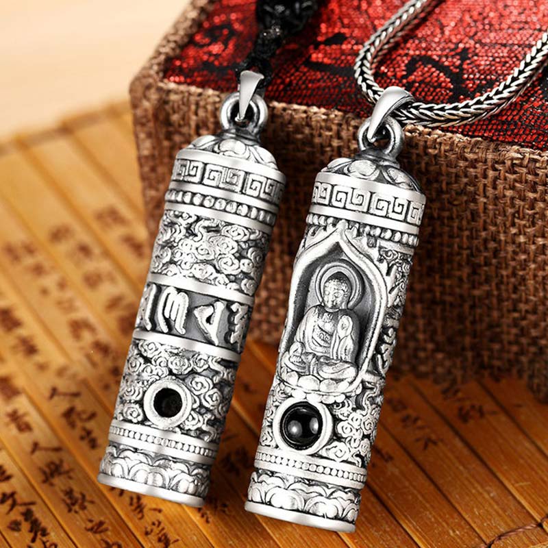 Karma Stone Chinese Zodiac Natal Buddha Projection Prosperity Necklace Pendant