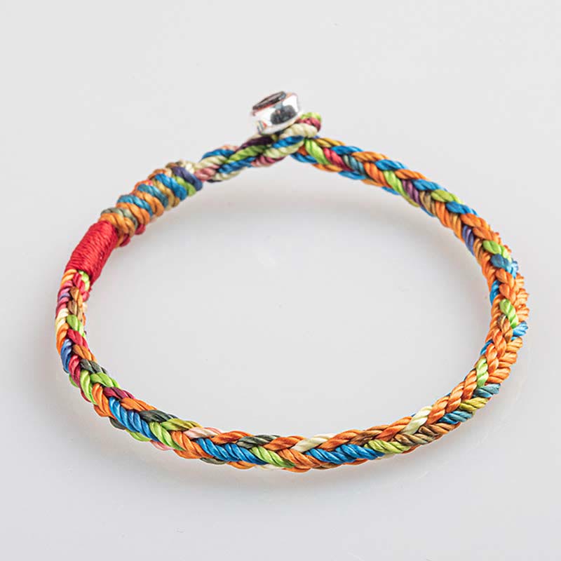 Karma Stone "May you be healthy and happy" Lucky Multicolored Bracelet