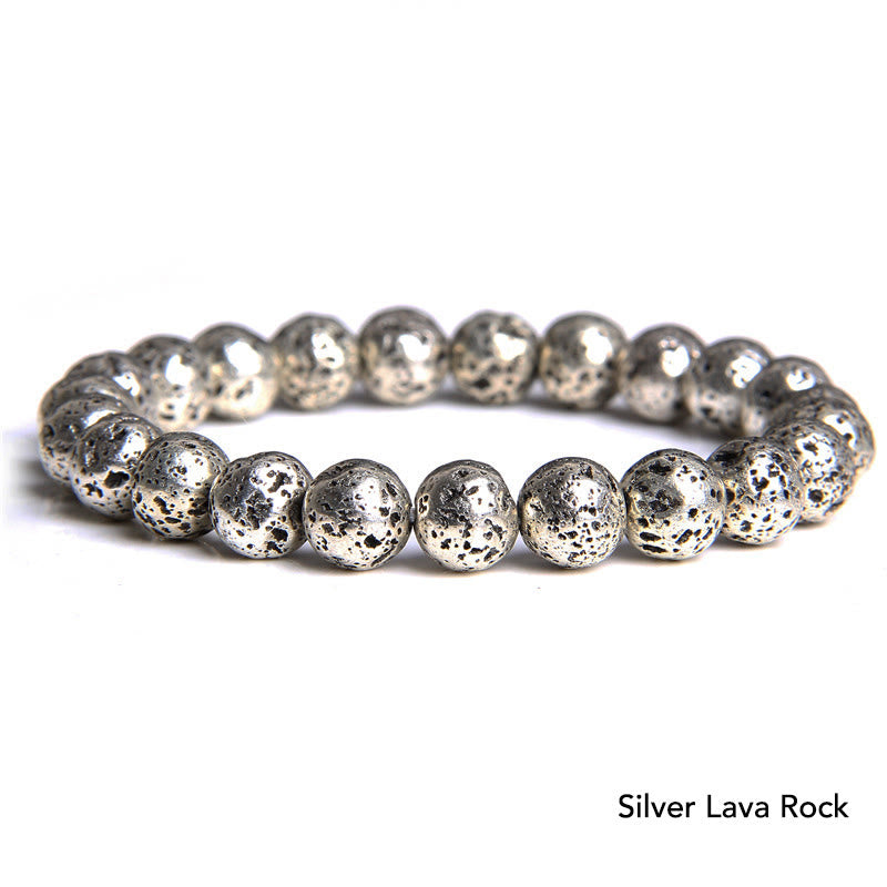 Karma Stone Natural Agate Stone Crystal Balance Beaded Bracelet