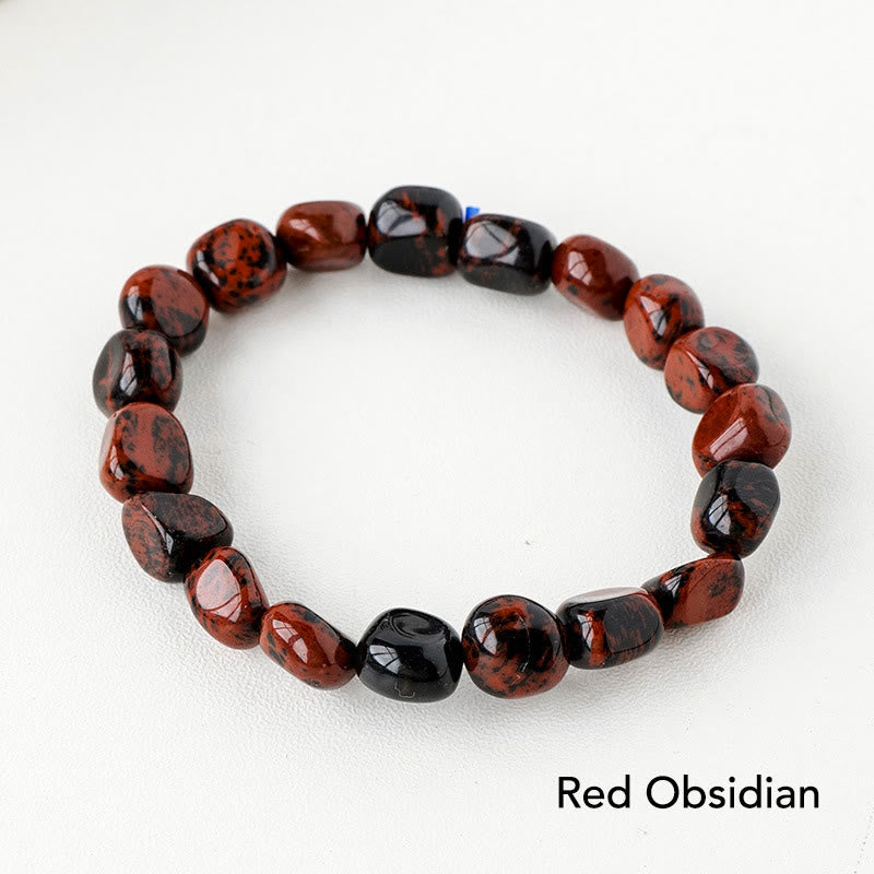Karma Stone Natural Irregular Shape Crystal Stone Spiritual Awareness Bracelet