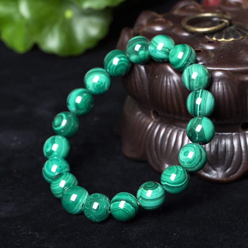 Karma Stone Natural Malachite Protection Calmness Bracelet