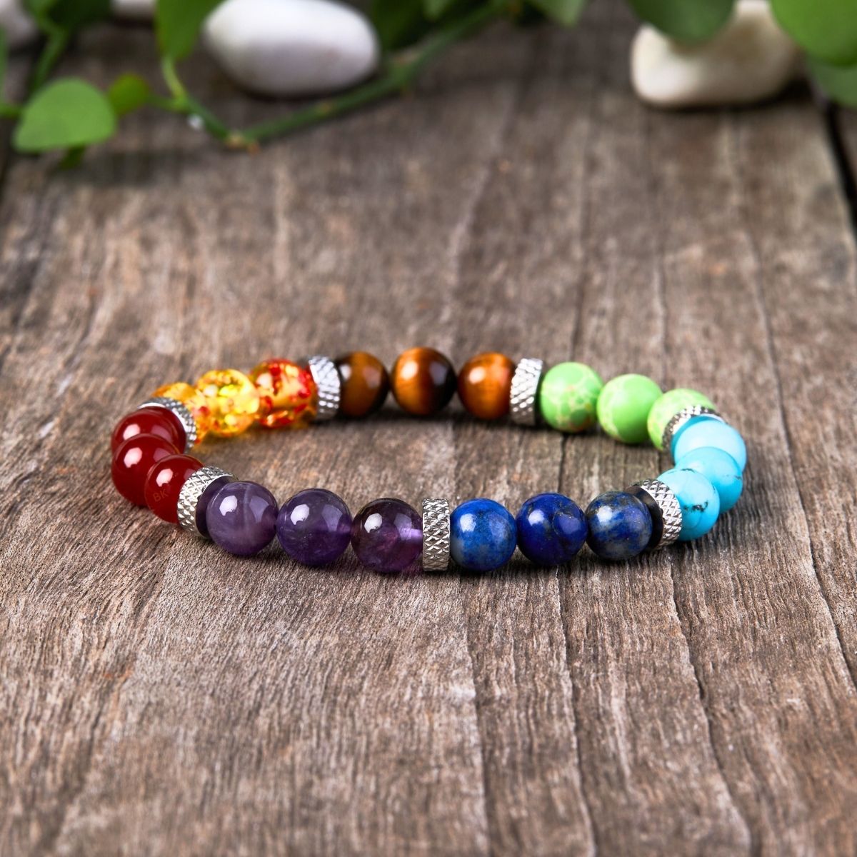 Karma Stone 7 Chakra Stones Bracelet
