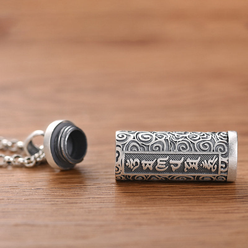 Karma Stone Six True Words Protection Necklace Pendant