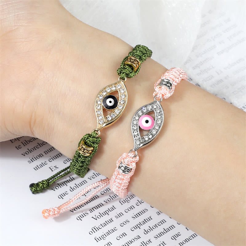 Karma Stone Evil Eye Keep Away Evil Spirits String Bracelet