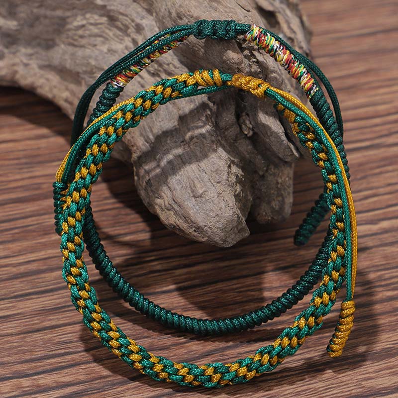 Karma Stone 3-Piece Tibetan Copper Bead Healing and Protection Bracelets Set