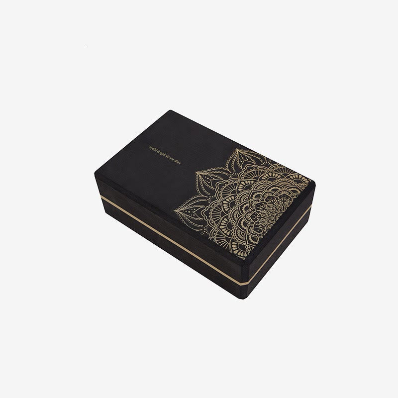 Karma Stone Tibetan Mandala Mindful Soft Non-Slip Foam Yoga Block