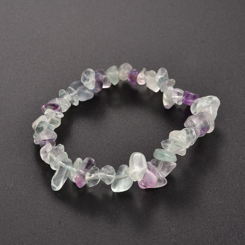 Karma Stone Amethyst Lazurite Various Crystal Stone Healing Positive Bracelet
