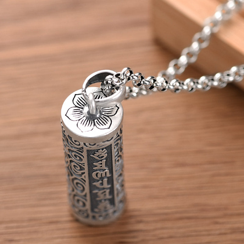 Karma Stone Six True Words Protection Necklace Pendant