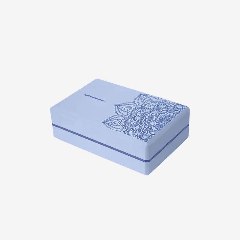 Karma Stone Tibetan Mandala Mindful Soft Non-Slip Foam Yoga Block