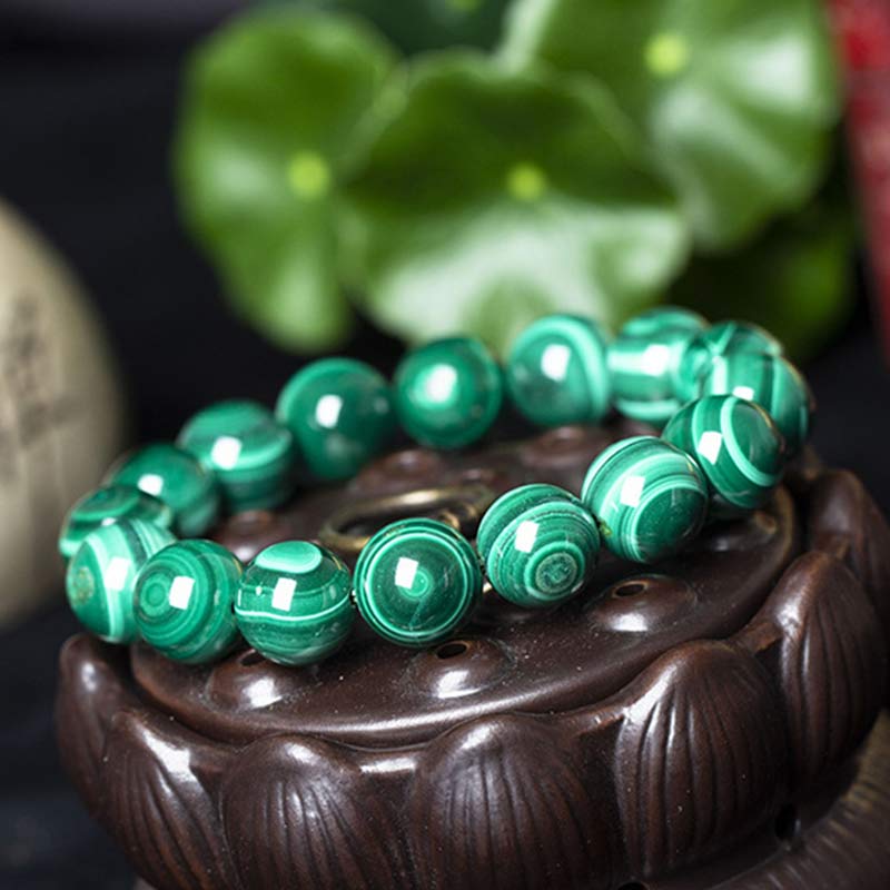Karma Stone Natural Malachite Protection Calmness Bracelet