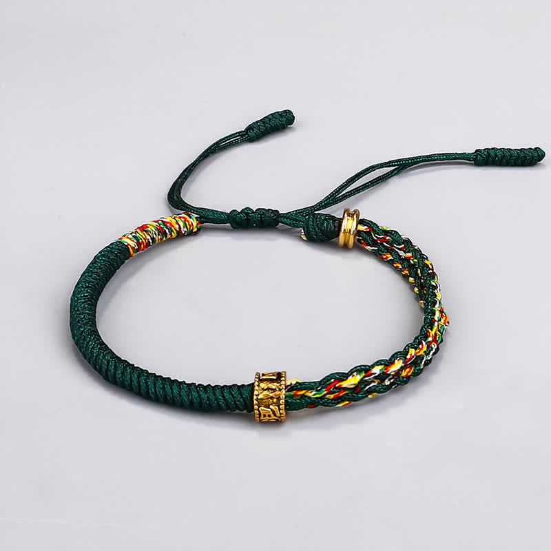 Karma Stone Om Mani Padme Hum Protection Luck String Bracelet