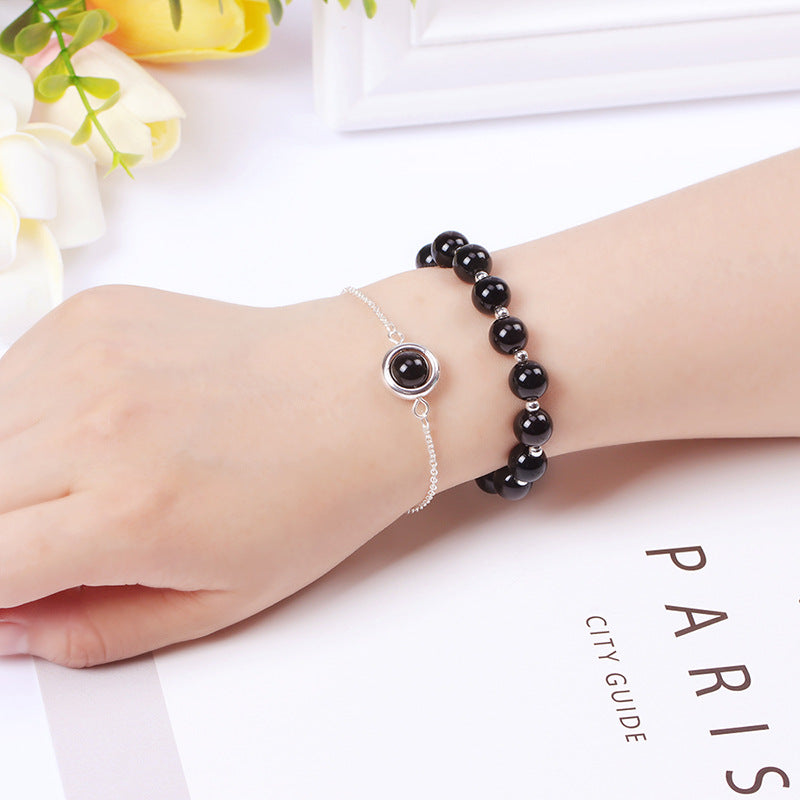Karma Stone Sun Stone Strawberry Quartz Crystal Positive Bracelet