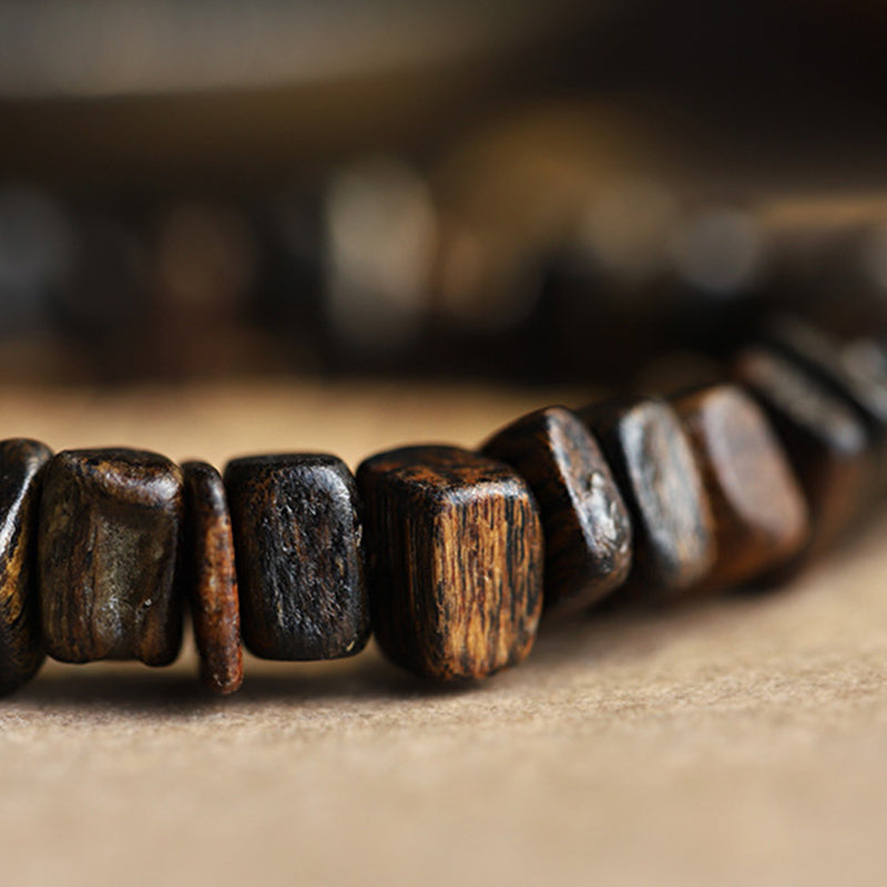 Karma Stone Agarwood Red Agate Balance Bracelet