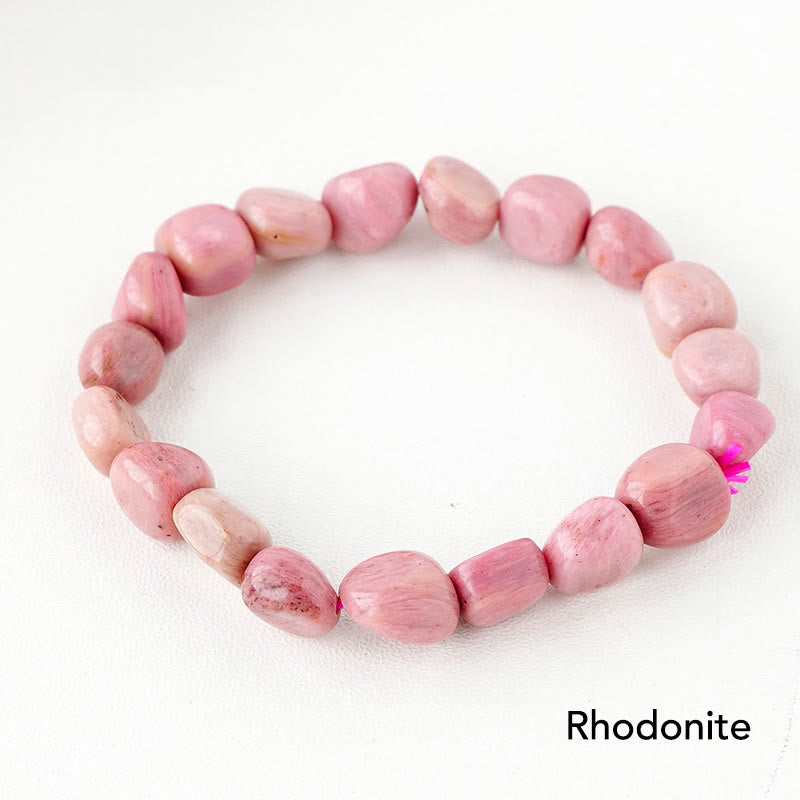 Karma Stone Natural Irregular Shape Crystal Stone Spiritual Awareness Bracelet