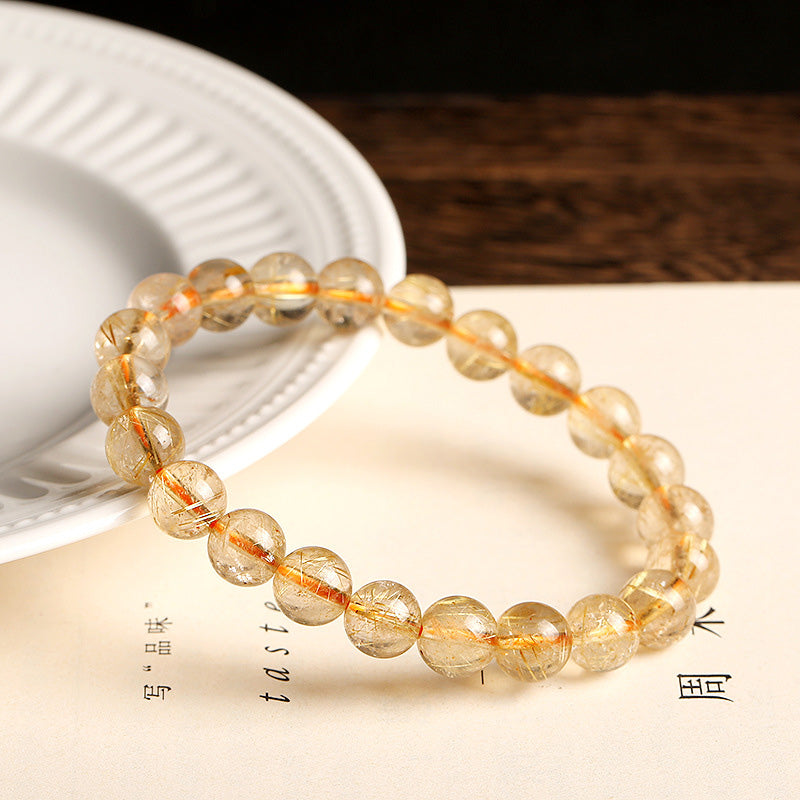 Karma Stone Natural Citrine Blessing Protection Bracelet