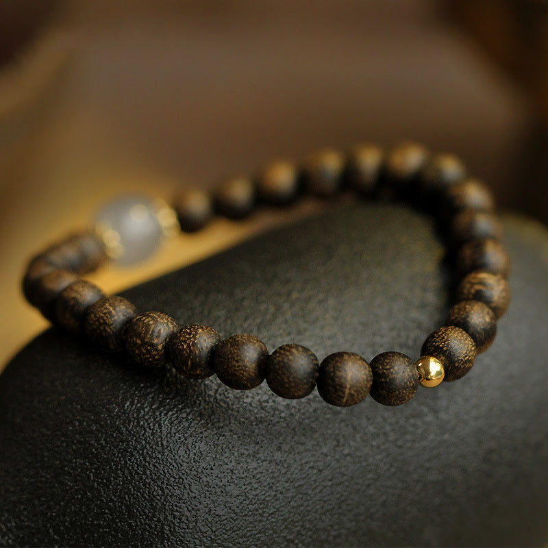 Karma Stone Agarwood Jade Strength Calm Bracelet