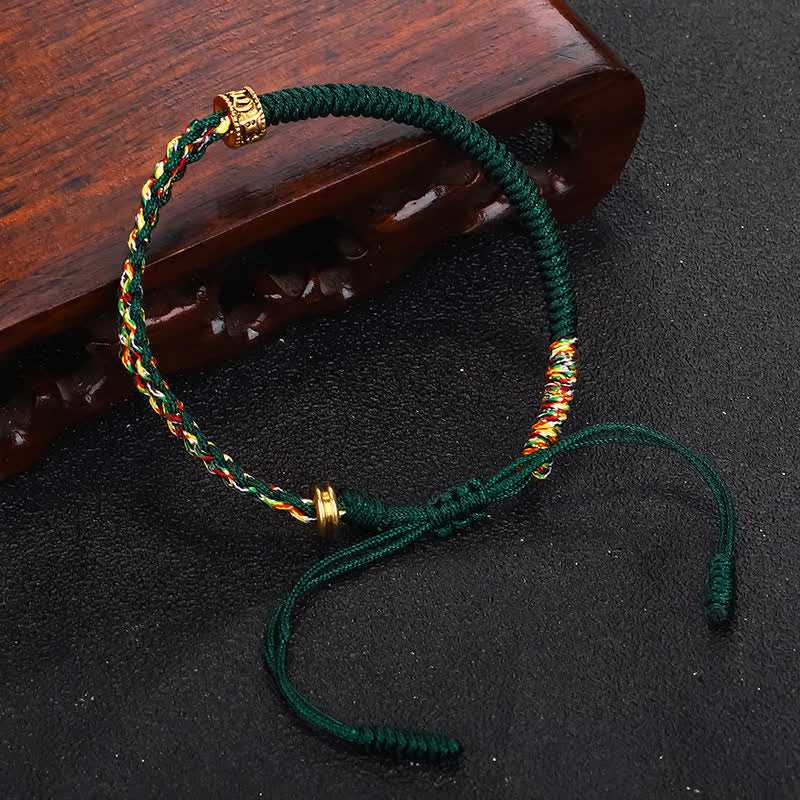 Karma Stone Om Mani Padme Hum Protection Luck String Bracelet