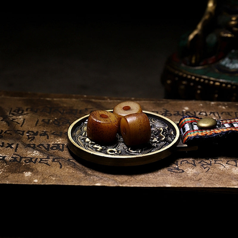Karma Stone Tibetan Yak Bone Bracelet Balance Power Wristband