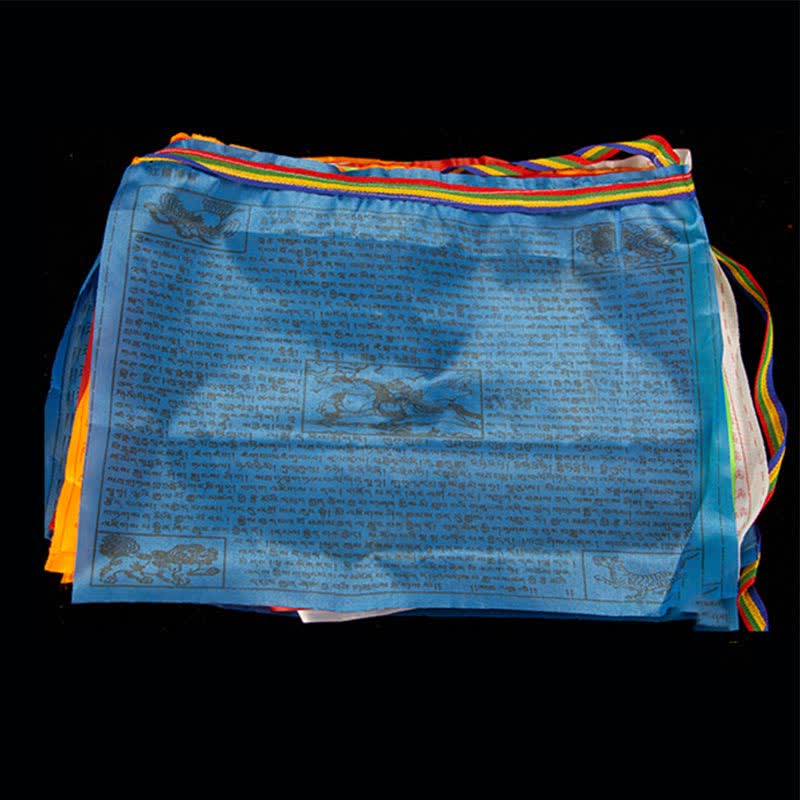 Karma Stone Tibetan 5 Colors Windhorse Blessing Outdoor 20 Pcs Prayer Flag