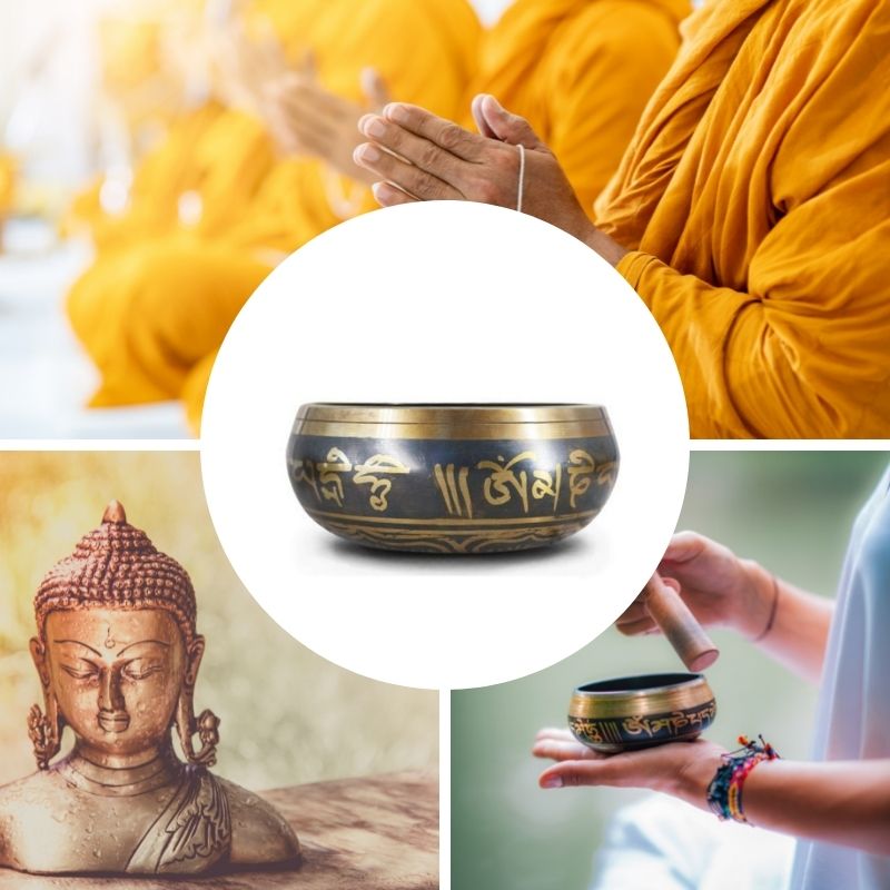 Karma Stone Tibetan Singing Bowl - Meditation, Yoga, Chakra Healing