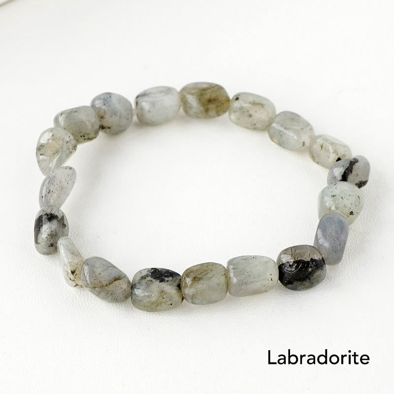 Karma Stone Natural Irregular Shape Crystal Stone Spiritual Awareness Bracelet