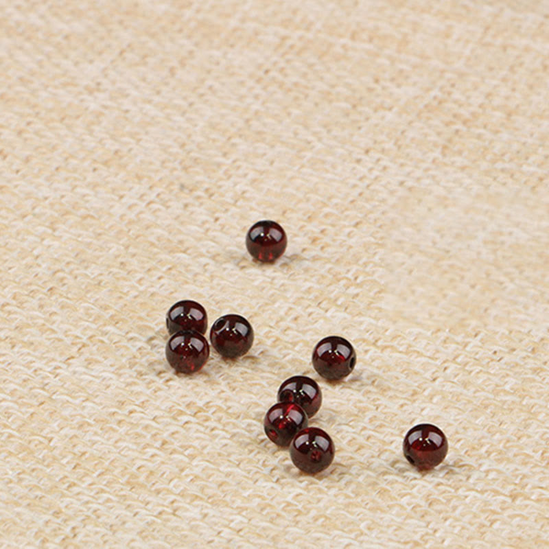 Karma Stone Natural Garnet Strawberry Quartz Calm Bracelet