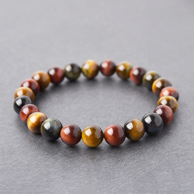 Karma Stone Natural Tiger Eye Positive Protection Bracelet