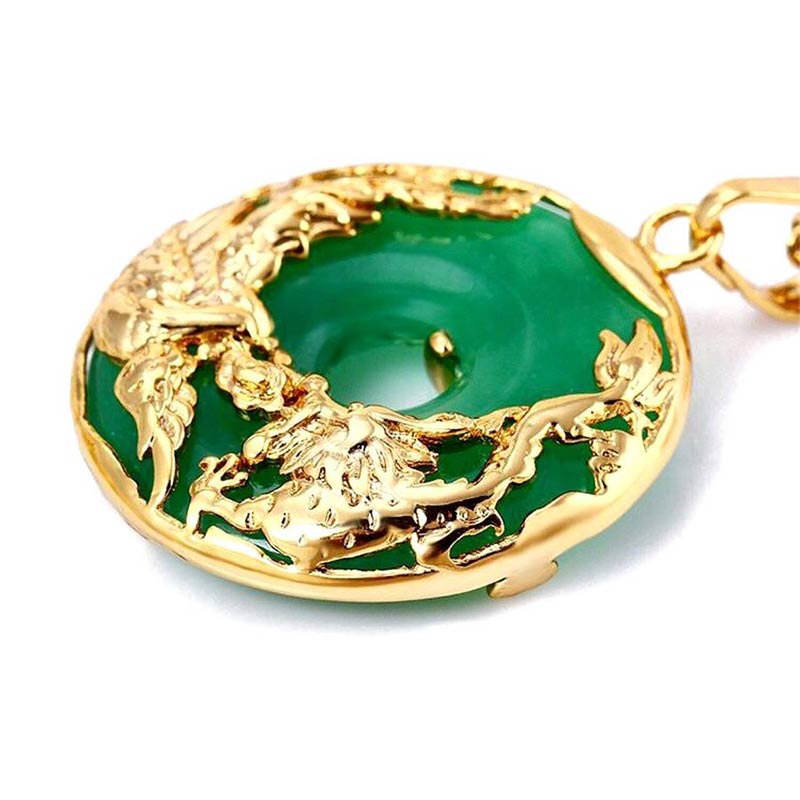 Karma Stone Natural Jade Prosperity Necklace