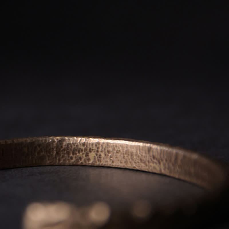 Karma Stone Simple Design Copper Wealth Cuff Bracelet