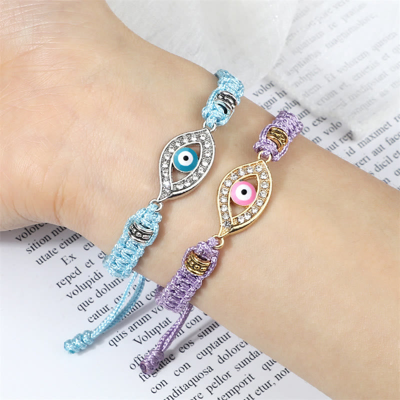Karma Stone Evil Eye Keep Away Evil Spirits String Bracelet