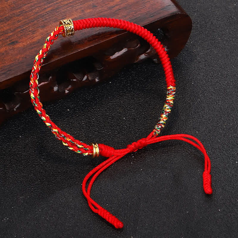 Karma Stone Om Mani Padme Hum Protection Luck String Bracelet